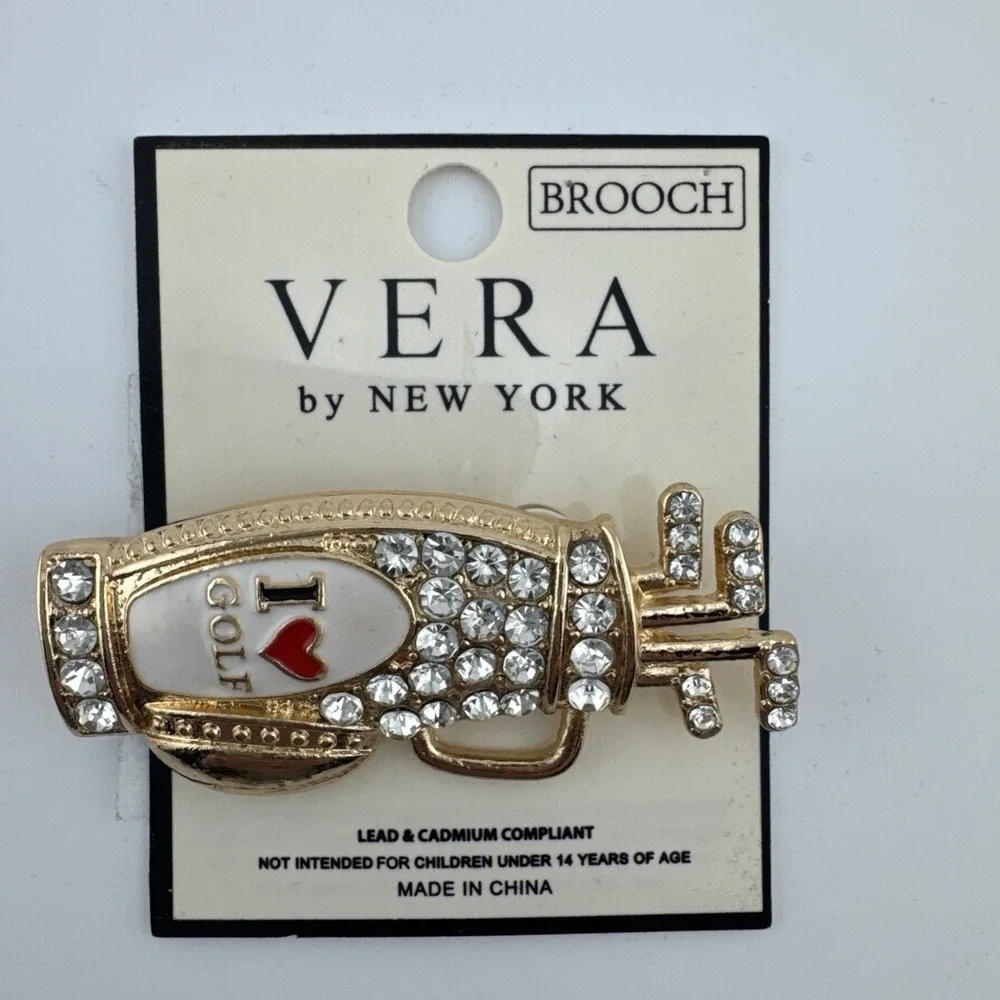 Vera By New York I Love‎ Golf Brooch